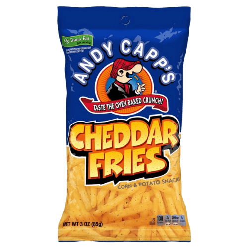 Andy Capp's Cheddar Fries 85g - Chips - Scran.ie