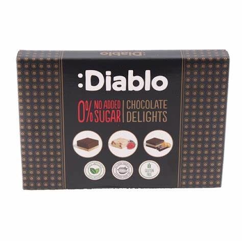 Diablo 0% Added Sugar Chocolate Box with Stevia 115g