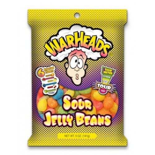 Warheads Jelly Beans Sour 142g