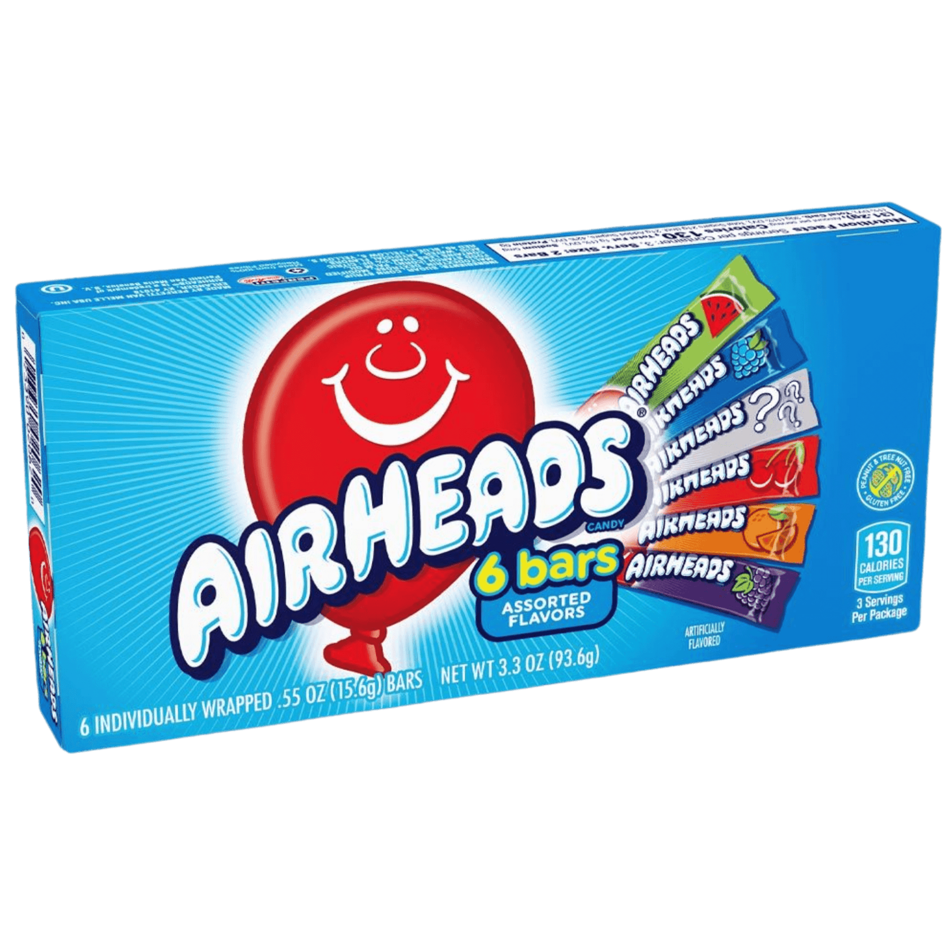 Airheads | 6 Flavour Bar Selection (93.6g) - Taffy - Scran.ie