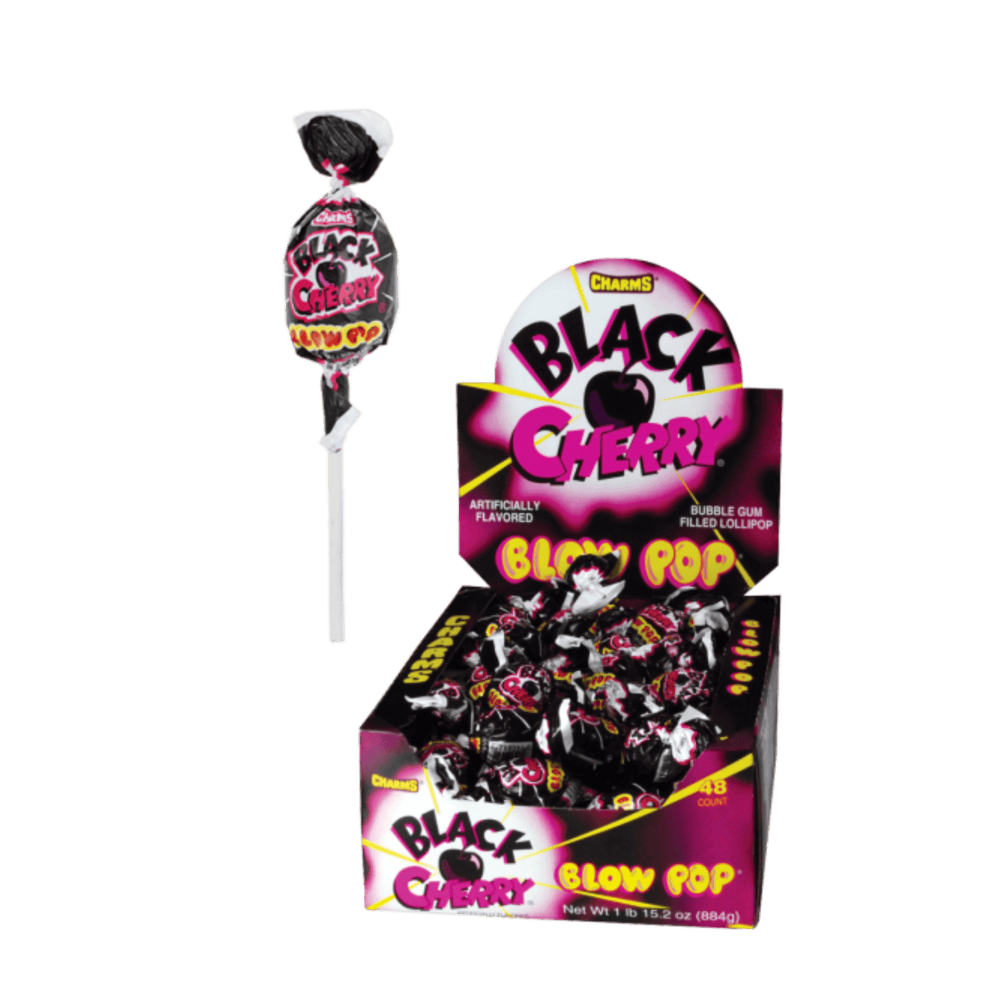 Charms | Blow Pop Black Cherry - Lollipop - Scran.ie
