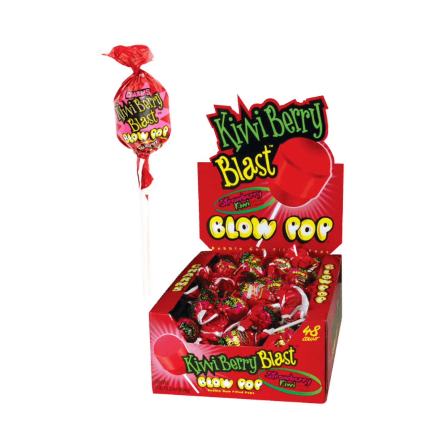 Charms | Blow Pop Kiwi Blast - Lollipop - Scran.ie
