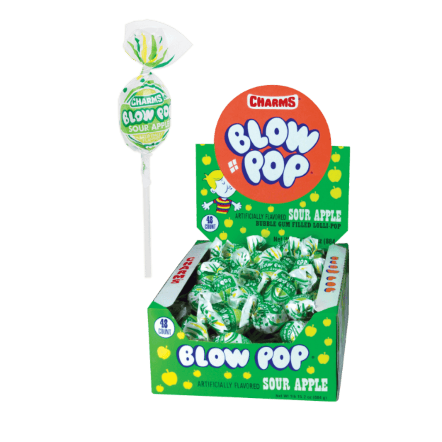 Charms Blow Pop | Sour Apple - Candy & Chocolate - Scran.ie