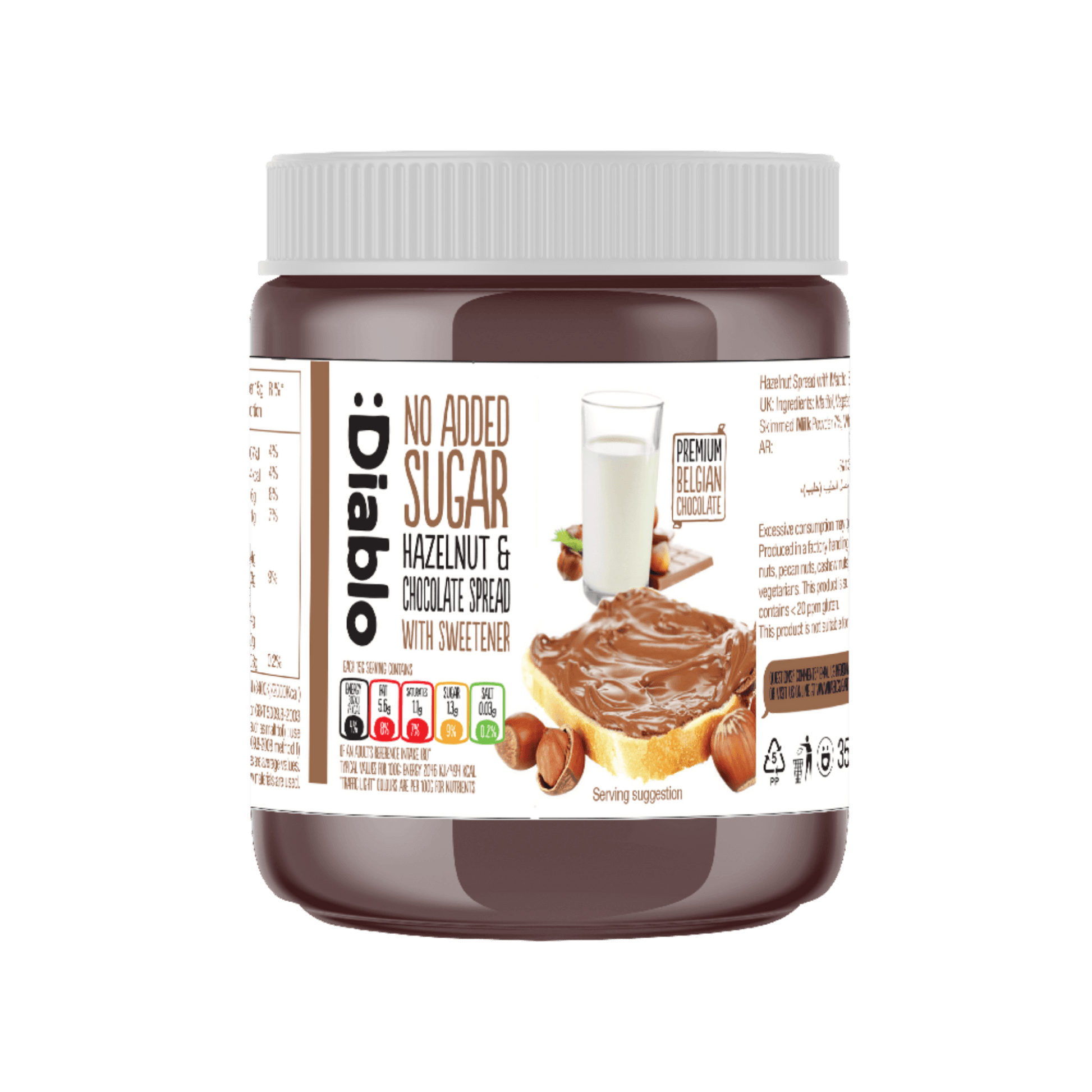 :Diablo | Hazelnut Chocolate Spread (350g) - Scran.ie
