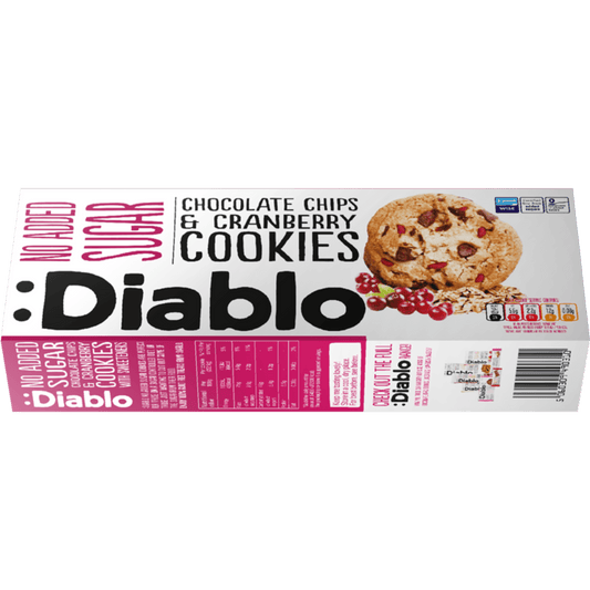:Diablo | NAS Chocolate Chip & Cranberry Cookies (135g) - Cookies - Scran.ie