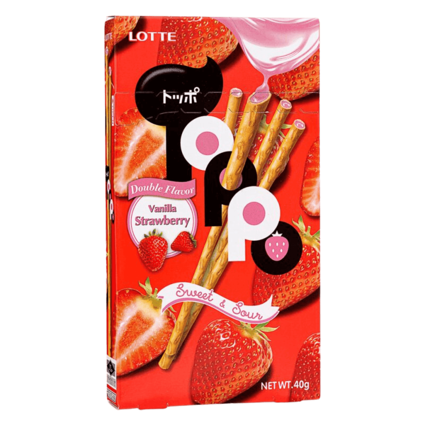 Lotte | Toppo Strawberry Vanilla - Candy - Scran.ie