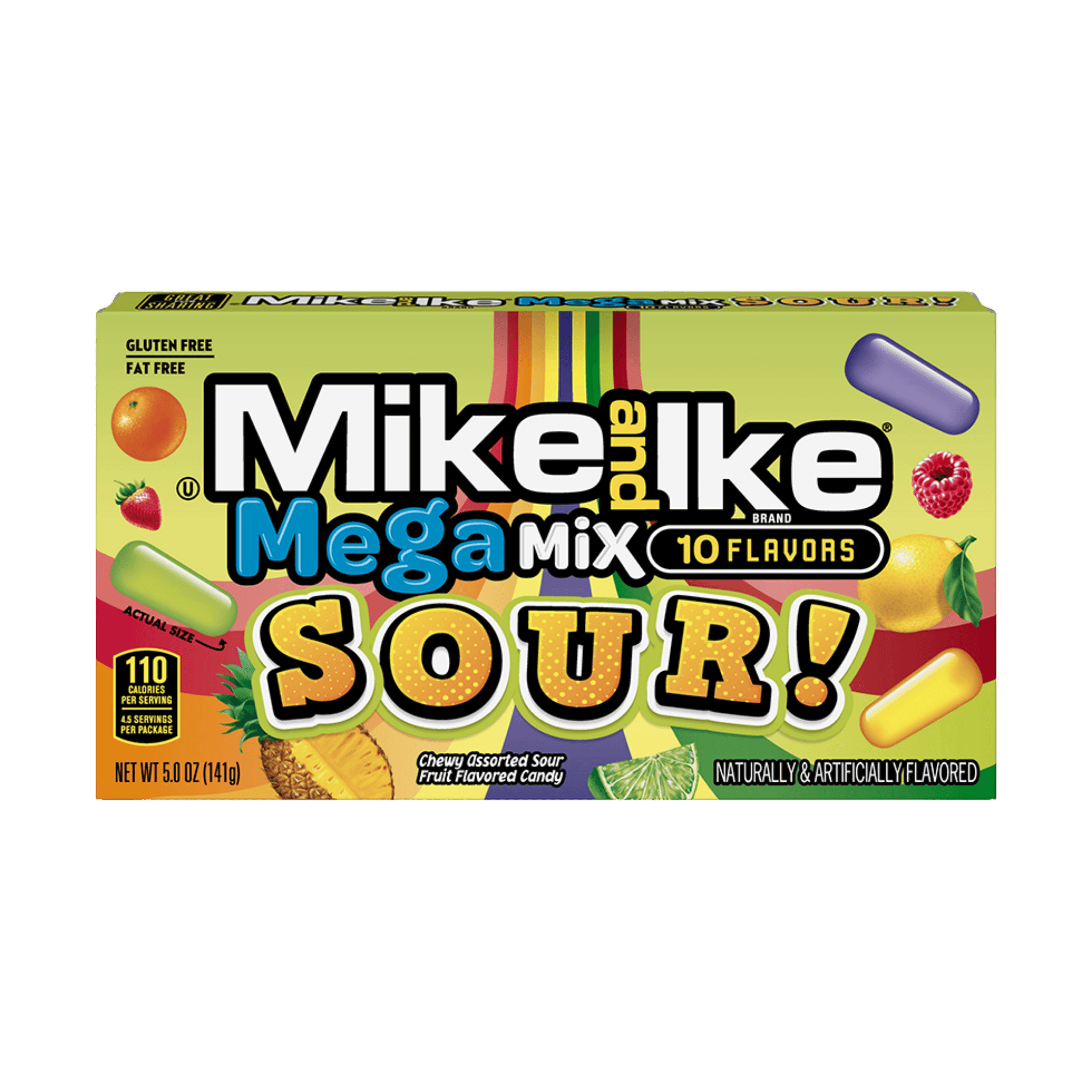 Mike and Ike Mega Sour Mix (142g) - Candy & Chocolate - Scran.ie
