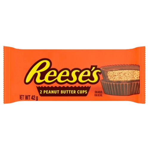 Reese's Peanut Butter Cups 2 Pack 42g - Candy & Chocolate - Scran.ie