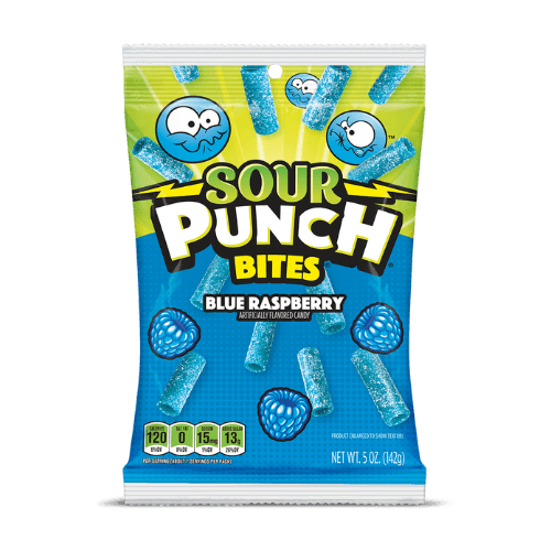 Sour Punch Bites Blue Raspberry 142g - Candy & Chocolate - Scran.ie