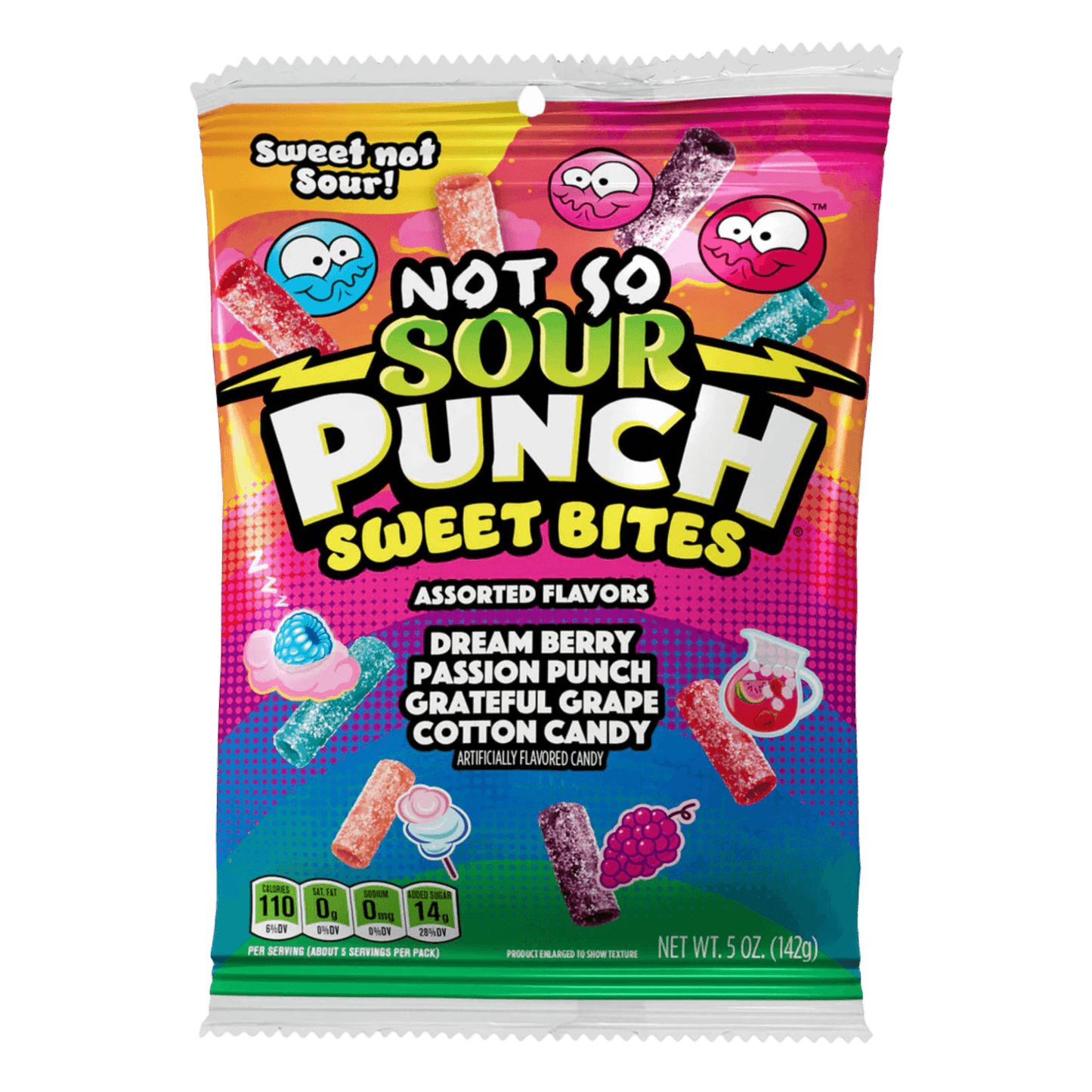 Sour Punch | Not So Sour Sweet Bites Assorted (142g) - Candy - Scran.ie