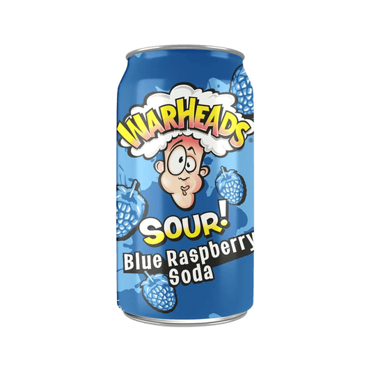 Warheads | Extreme Sour Soda - Blue Raspberry (355ml) - Soda - Scran.ie