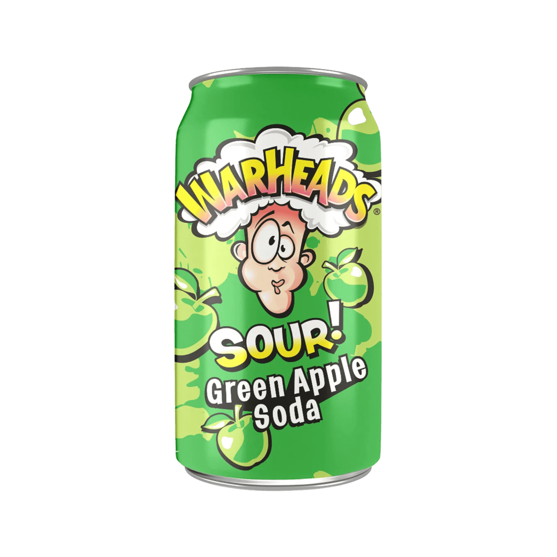 Warheads | Extreme Sour Soda - Green Apple (355ml) - Soda - Scran.ie