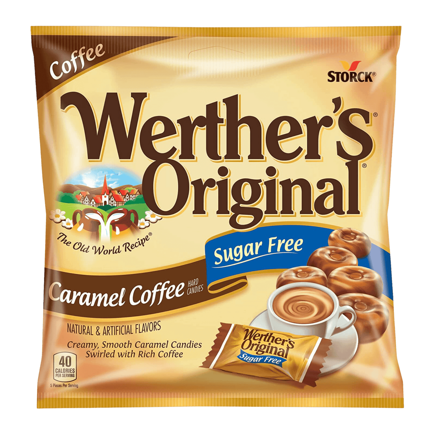Werthers | Sugar Free Caramel Coffee - Sugar Free - Scran.ie